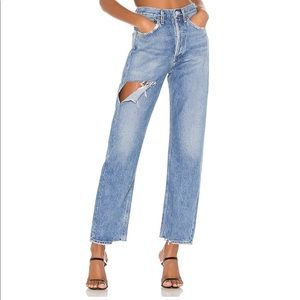 AGOLDE 90's Mid Rise Loose Fit in Portal